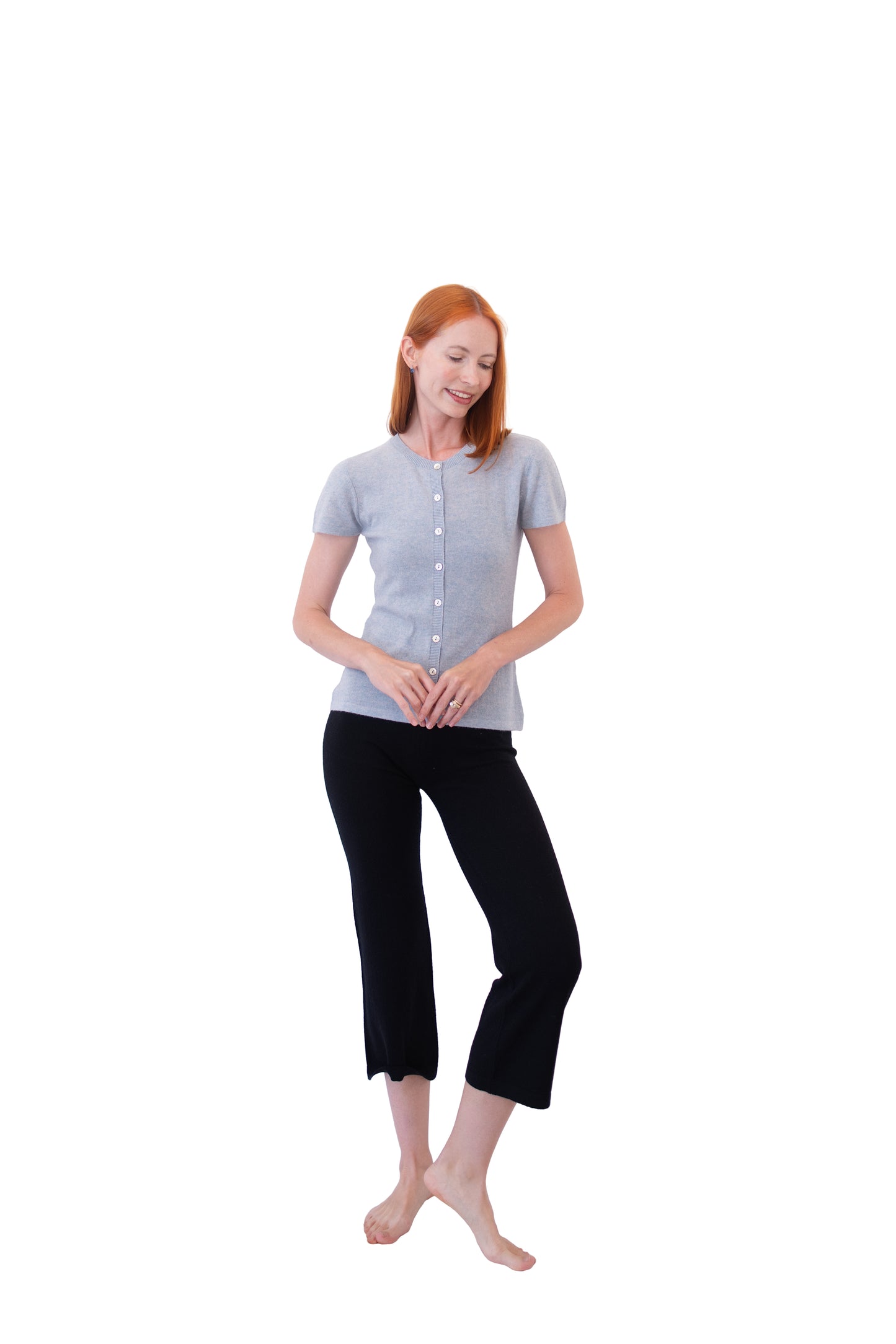 Cashmere/Cotton short sleeve Cardigan