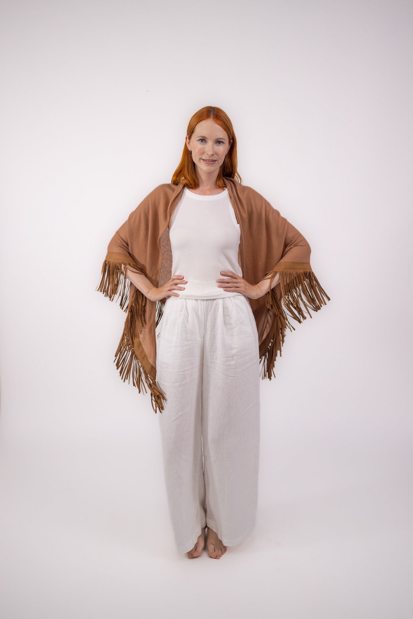Glamorous Wrap with Fringes