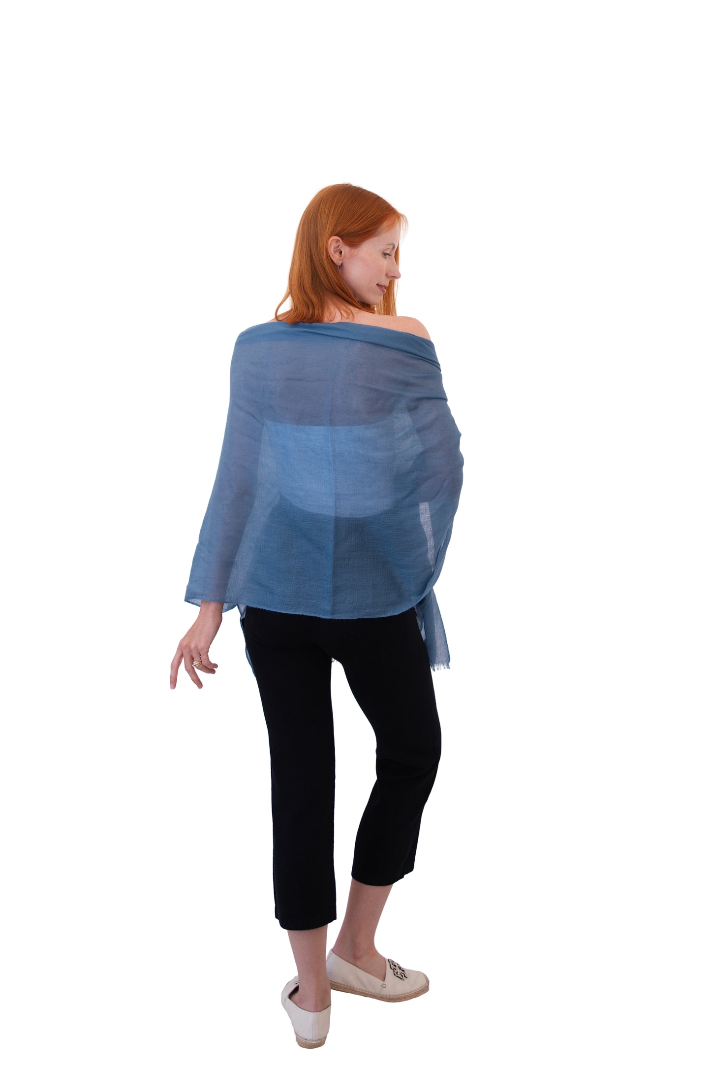 Diamond Glow Scarf/Wrap_Ocean Blue