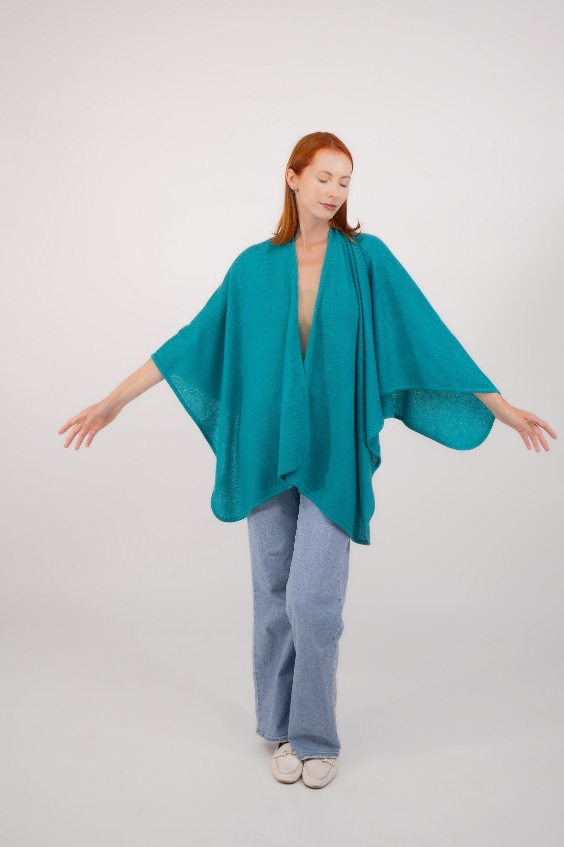 Supreme Peacock Blue Cape