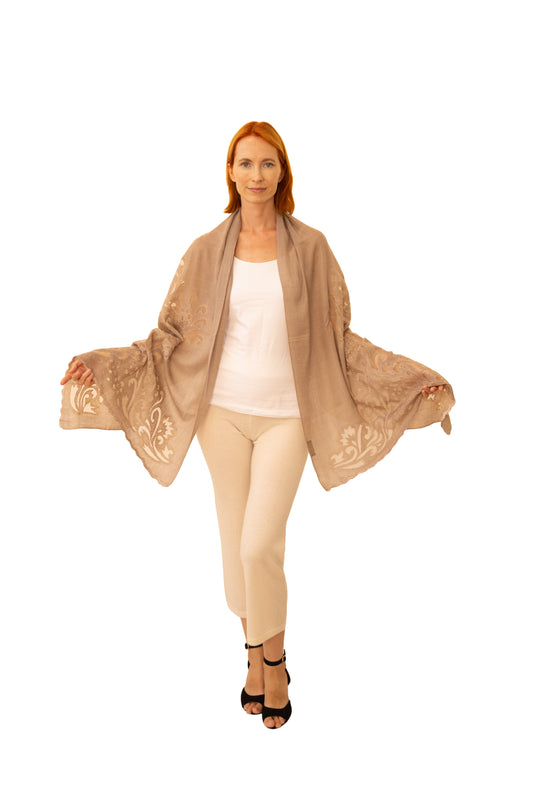 Embroider Cashmere Shawl