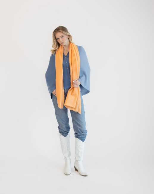 Knitted Striped Scarf Cashmere Men/ Woman