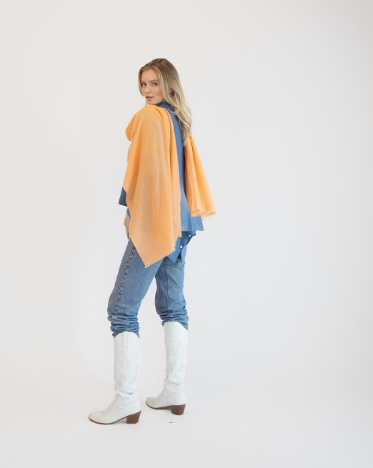 Knitted Striped Scarf Cashmere Men/ Woman